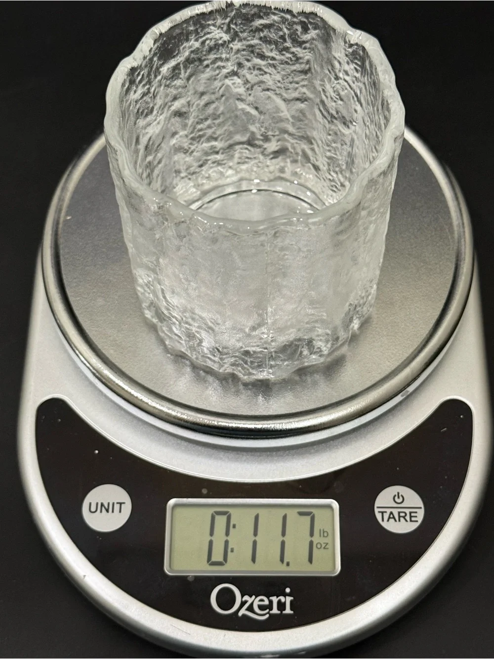 4pc MIKASA Frostfire Frosted Textured Rocks Old Fashioned Lowball Tumbler Glass